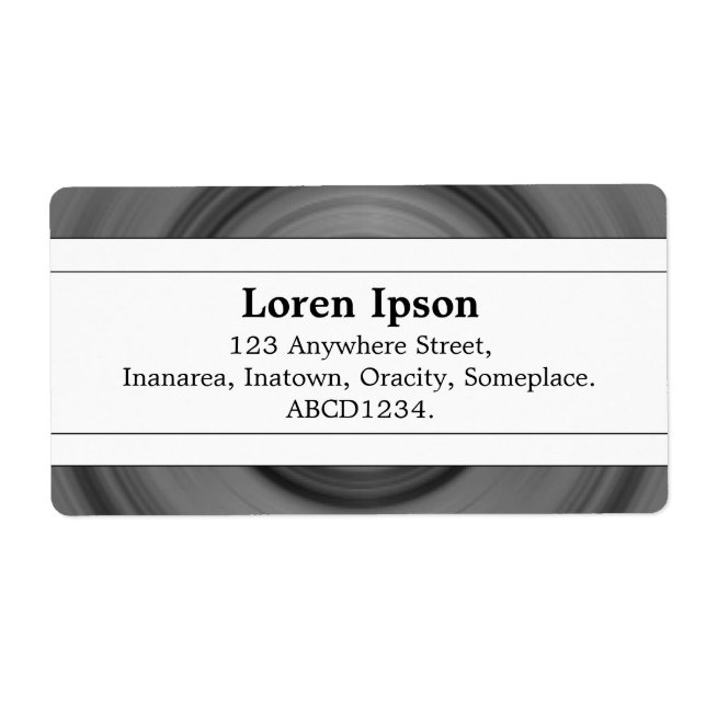 Etiqueta Banda central II - Rueda (Frente)