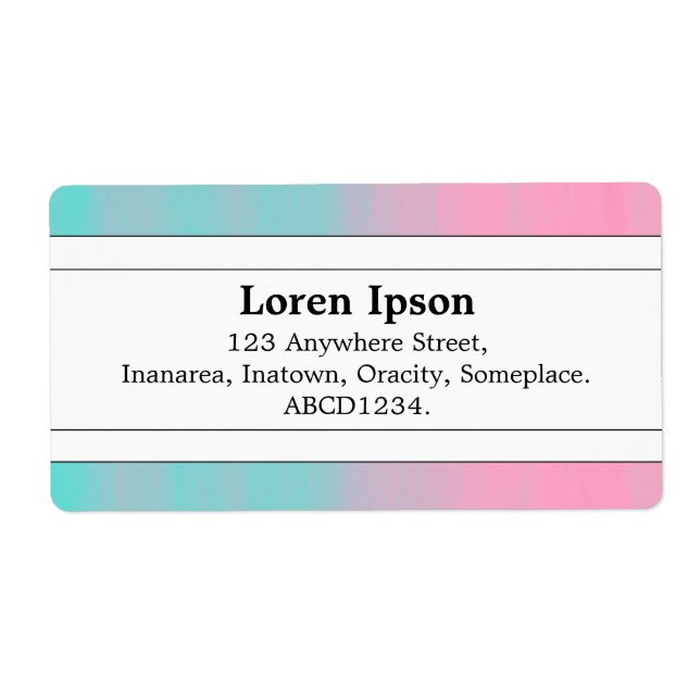 Etiqueta Banda central II - Sandwich de jabón (Frente)