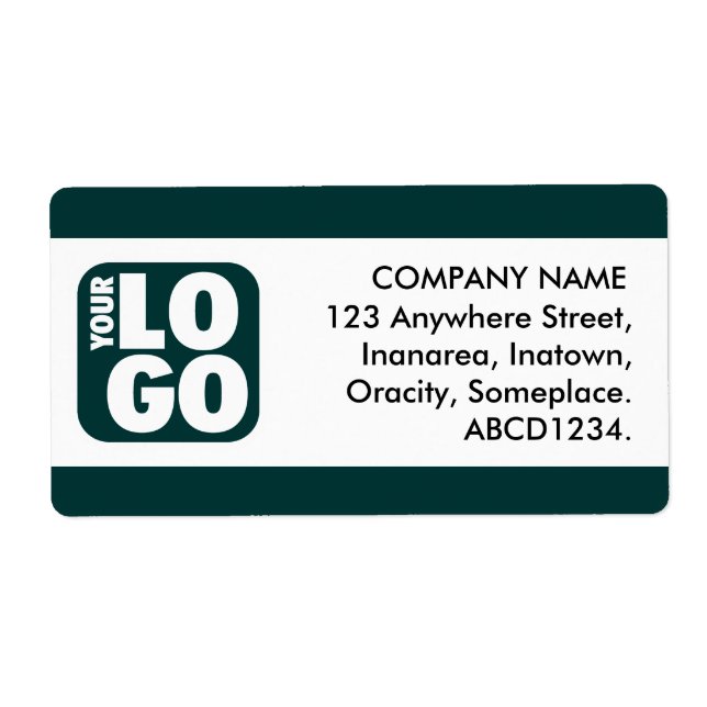 Etiqueta Banda central - Verde oscuro (Frente)