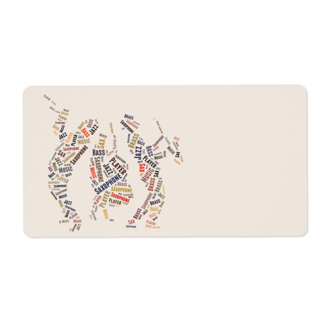 Etiqueta Banda de Jazz (Frente)