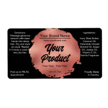 Banda de Relieve metalizado dorado de Rosa negro y