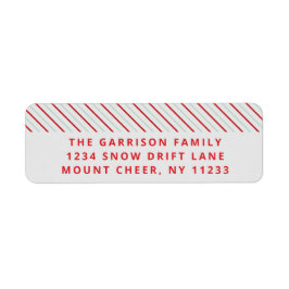 Etiqueta Banda roja Feliz Navidad brillante