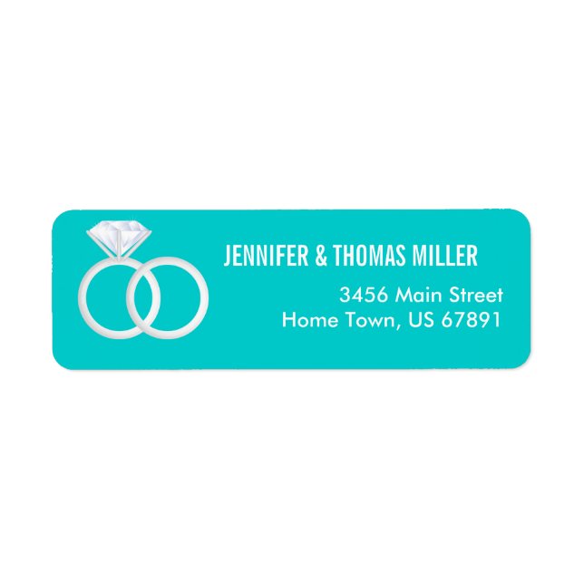 Etiqueta Bandas Bodas de diamantes (Frente)