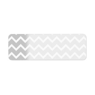 Etiqueta Bandas de Zigzag Gris y Blancas.