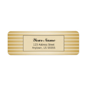 Etiqueta Bandas horizontales de oro