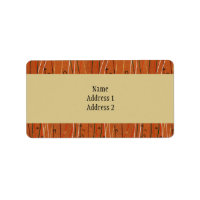 Bandas rojas onduladas: arte abstracto japonés mod