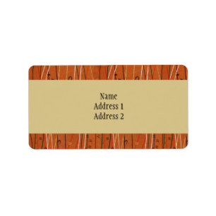 Etiqueta Bandas rojas onduladas: arte abstracto japonés mod