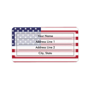 Etiqueta Bandera americana