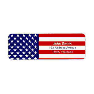 Etiqueta Bandera americana