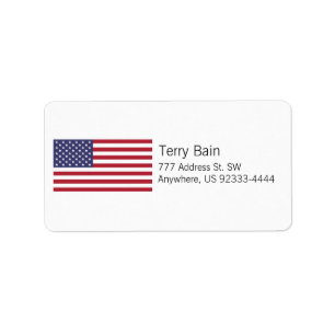 Etiqueta Bandera americana