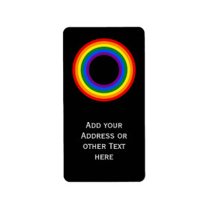 Etiqueta BANDERA ARCOÍRIS - FRANJAS - Colores LGBT Anillos