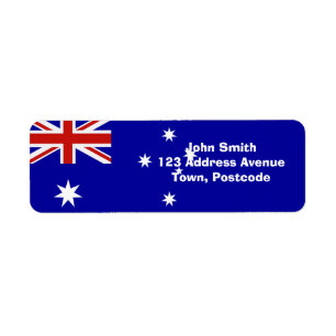 Etiqueta Bandera australiana