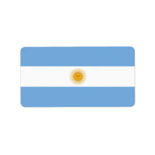 Etiqueta Bandera de Argentina