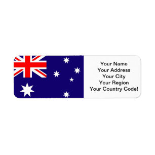Etiqueta Bandera de Australia