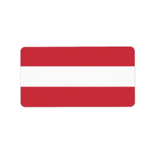 Etiqueta Bandera de Austria