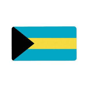 Etiqueta Bandera de Bahamas