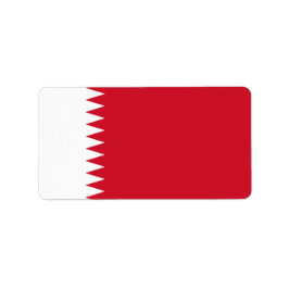Etiqueta Bandera de Bahréin
