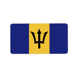 Etiqueta Bandera de Barbados