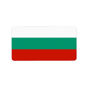 Etiqueta Bandera de Bulgaria