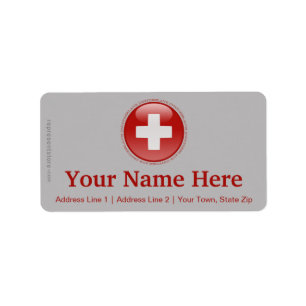 Etiqueta Bandera de burbujas de Suiza