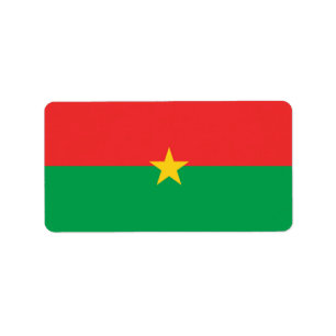 Etiqueta Bandera de Burkina Faso