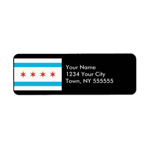 Etiqueta Bandera de Chicago