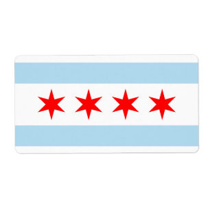 Etiqueta Bandera de Chicago
