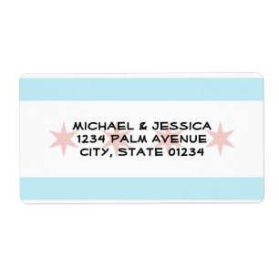 Etiqueta Bandera de Chicago