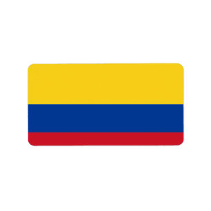 Etiqueta Bandera de Colombia