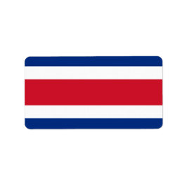 Etiqueta Bandera de Costa Rica