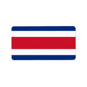Etiqueta Bandera de Costa Rica