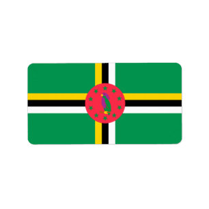 Etiqueta Bandera de Dominica