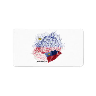 Etiqueta bandera de EE. UU.