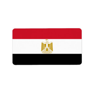 Etiqueta Bandera de Egipto