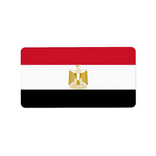 Etiqueta Bandera de Egipto (Frente)