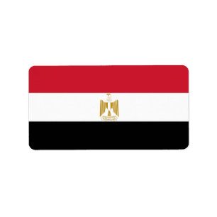 Etiqueta Bandera de Egipto