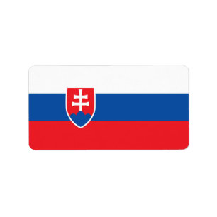 Etiqueta Bandera de Eslovaquia