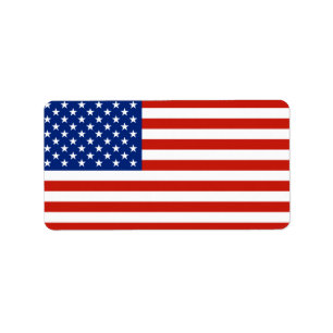 Etiqueta Bandera de Estados Unidos