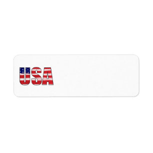 Etiqueta Bandera de Estados Unidos