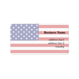 Etiqueta Bandera de Estados Unidos