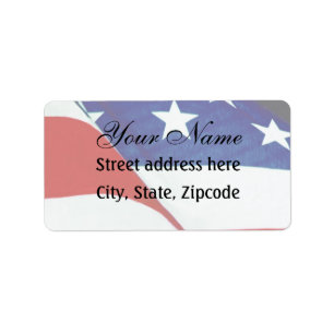 Etiqueta Bandera de Estados Unidos