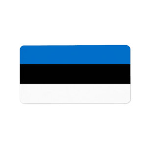 Etiqueta Bandera de Estonia