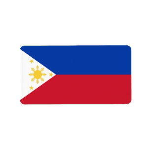 Etiqueta Bandera de Filipinas
