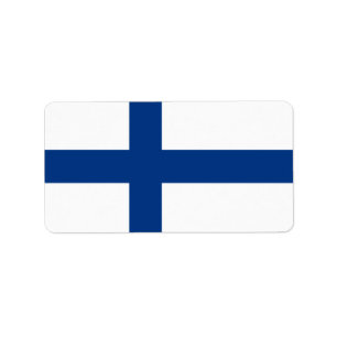 Etiqueta Bandera de Finlandia