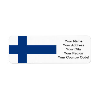 Etiqueta Bandera de Finlandia