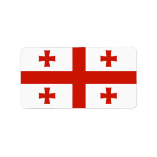Etiqueta Bandera de Georgia