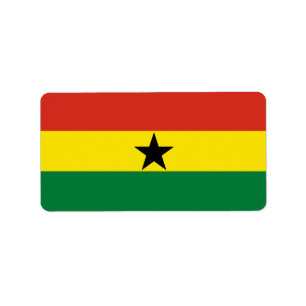 Etiqueta Bandera de Ghana
