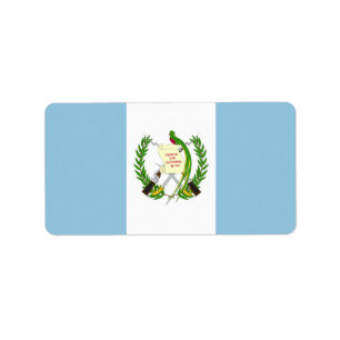 Etiqueta Bandera de Guatemala