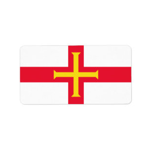 Etiqueta Bandera de Guernsey