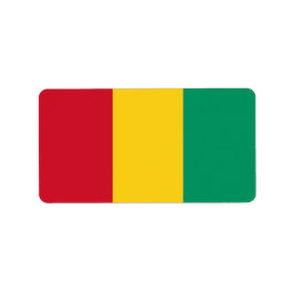 Etiqueta Bandera de Guinea